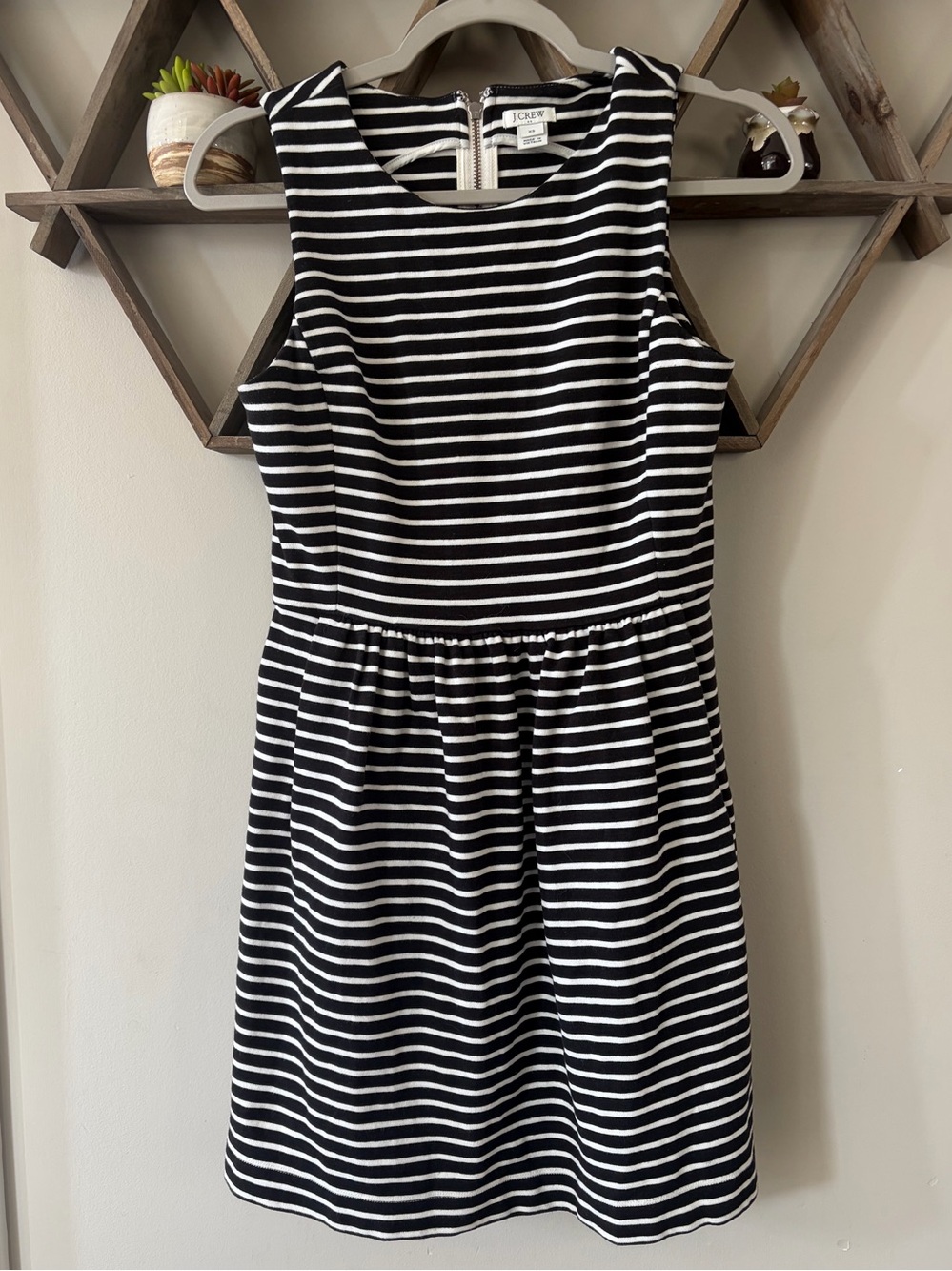 J. CREW Factory Daybreak Dress
Striped Black & White. Size XS.
